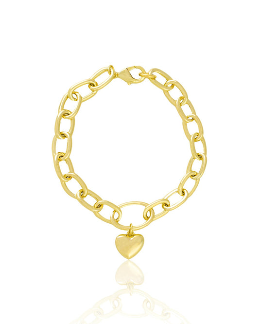 PULSERA ESLABÓN CORAZÓN