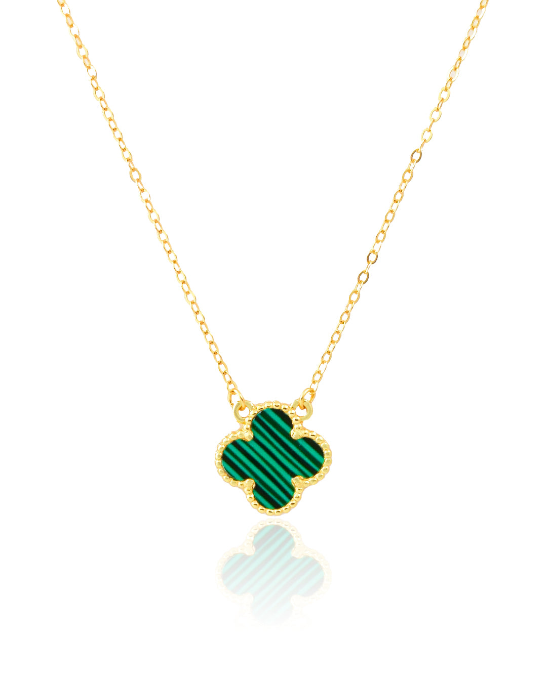 COLLAR TRÉBOL VERDE