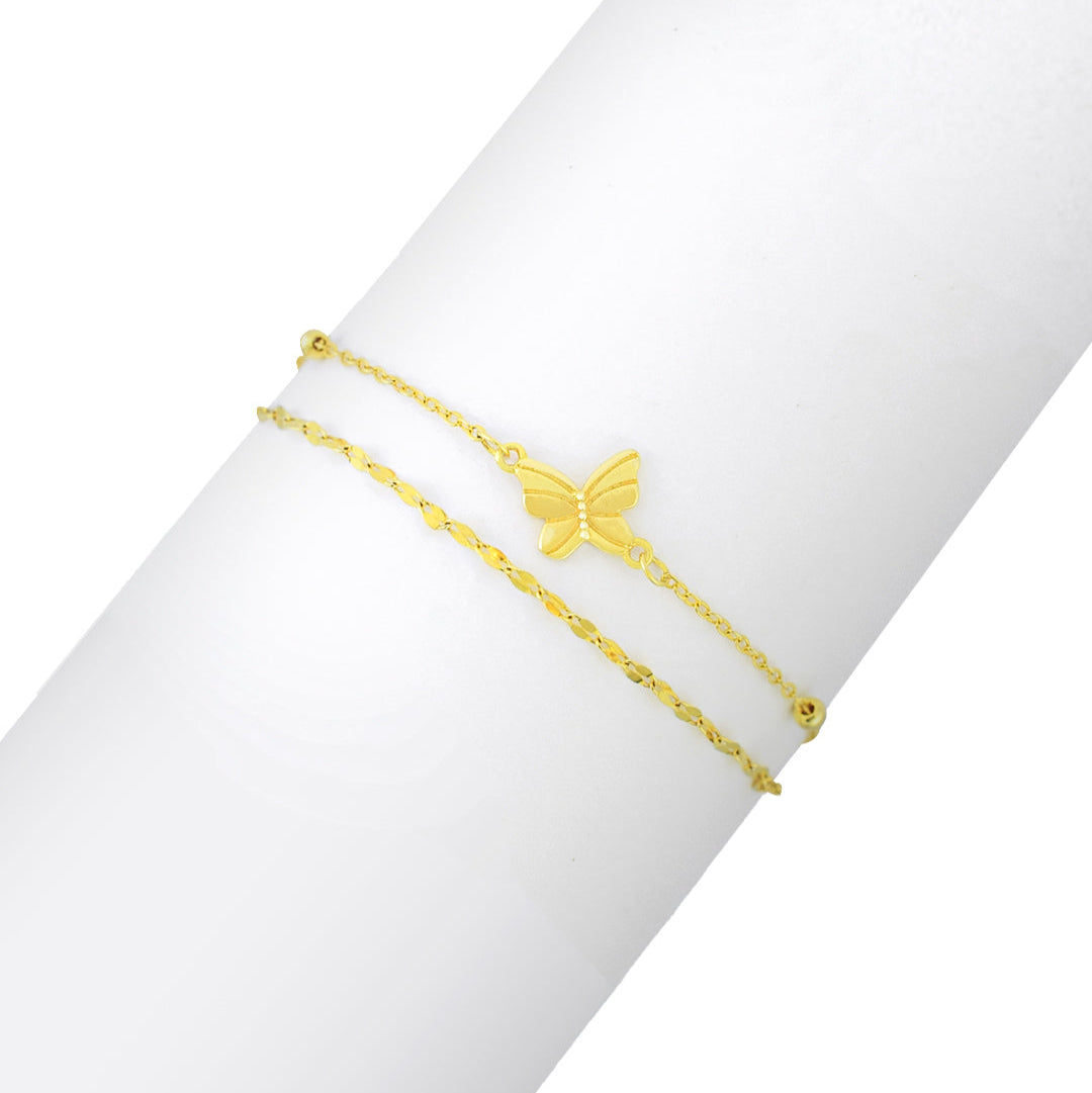 PULSERA DOBLE MARIPOSA