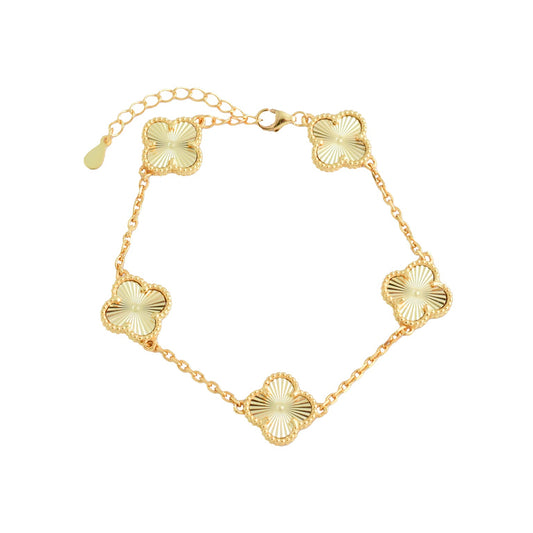 PULSERA TRÉBOL GOLD
