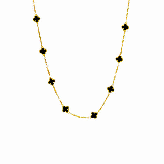 COLLAR TRÉBOL INFINITE NEGRO