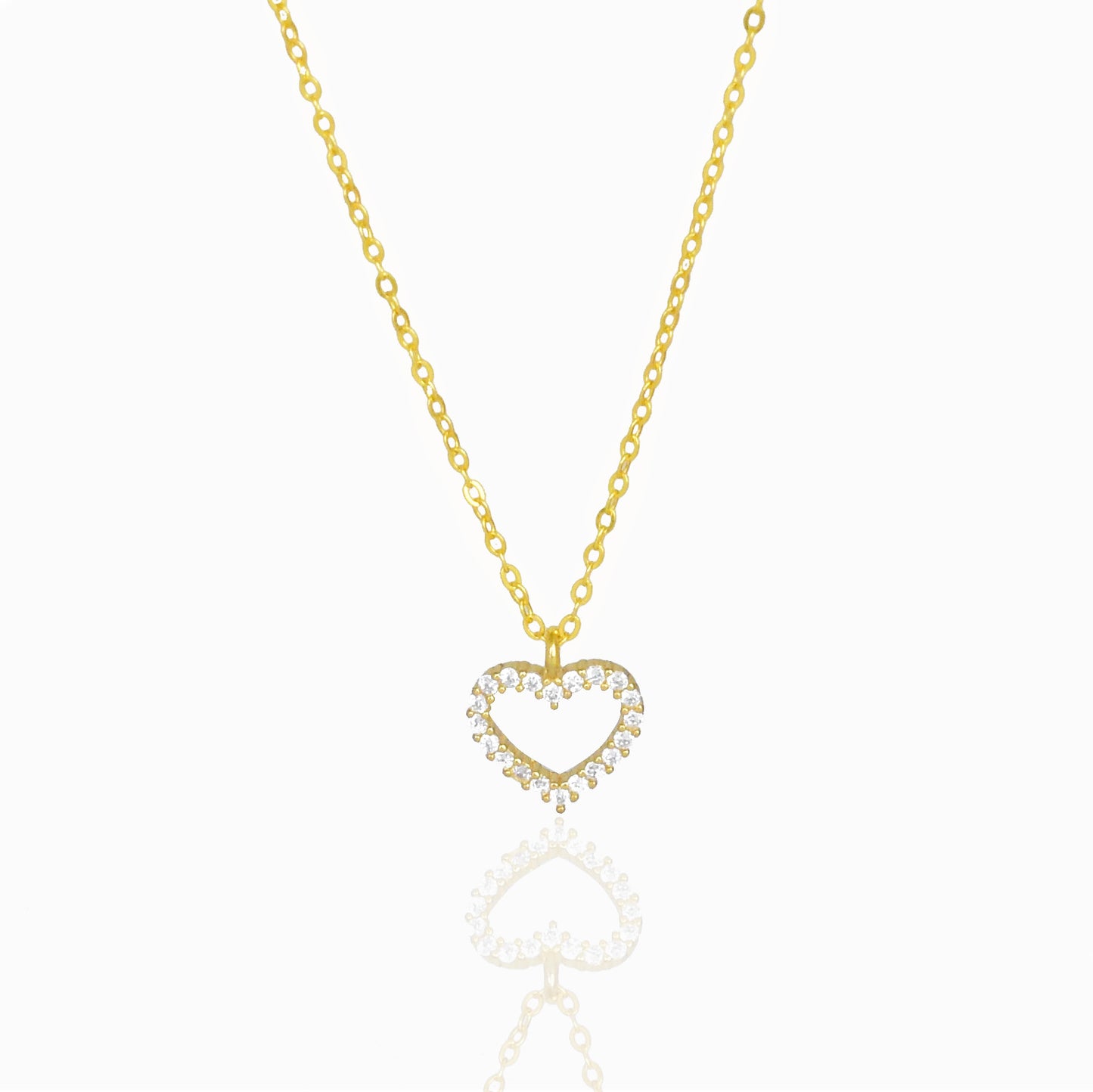 COLLAR CORAZÓN ZIRCONES