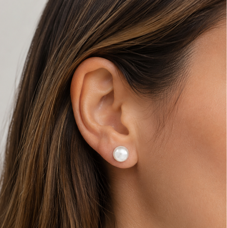 ARETES PERLA CLÁSICA