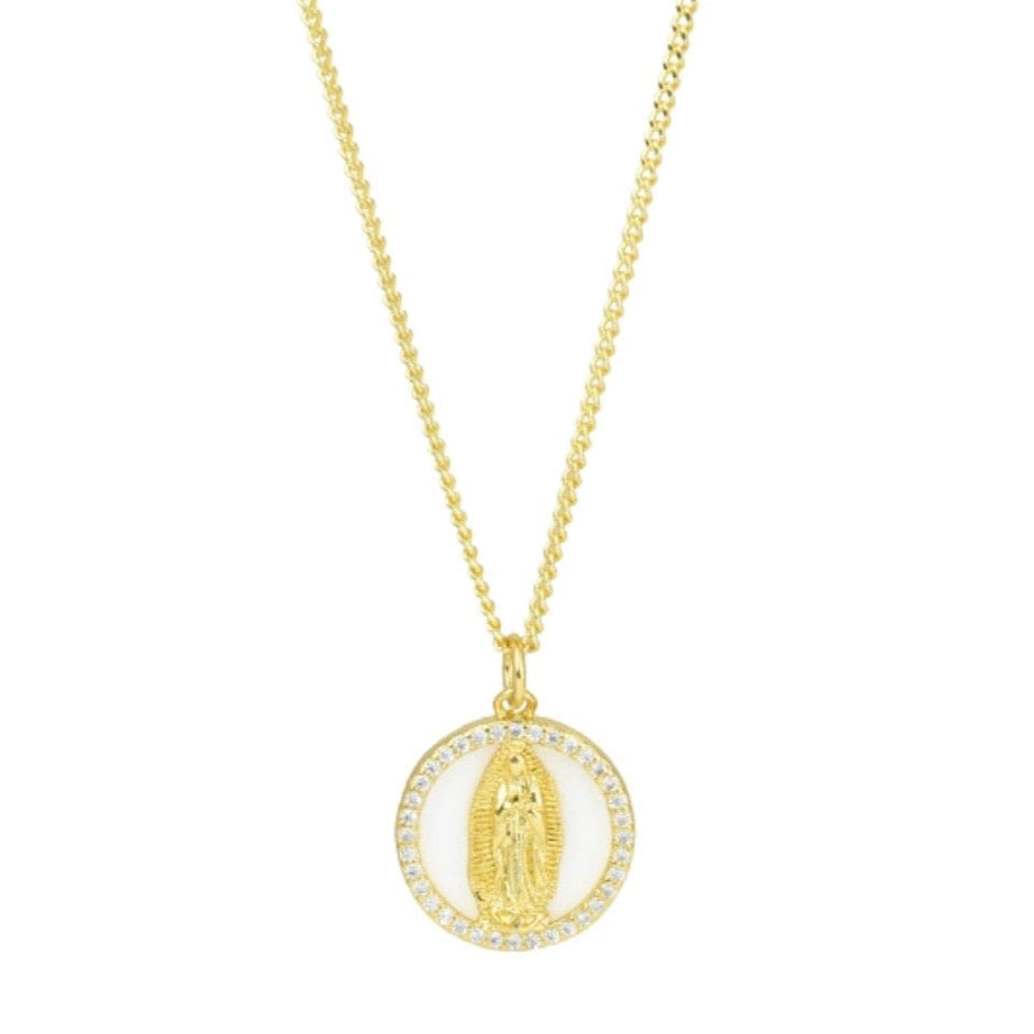 COLLAR LOMO VIRGEN DE GUADALUPE NÁCAR