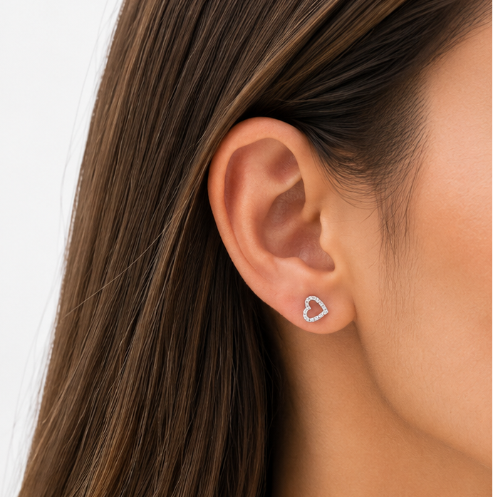 ARETES CORAZÓN DE LUZ