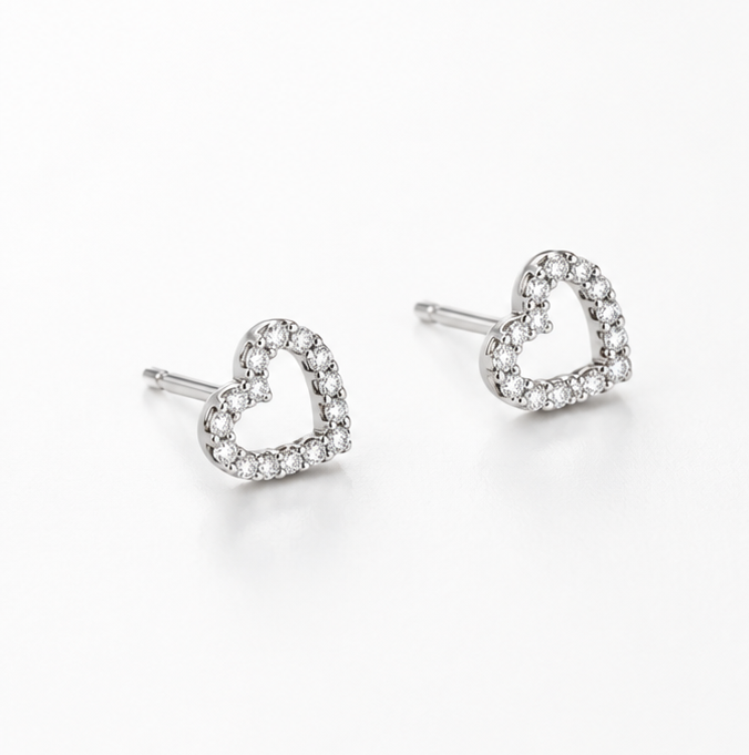 ARETES CORAZÓN DE LUZ