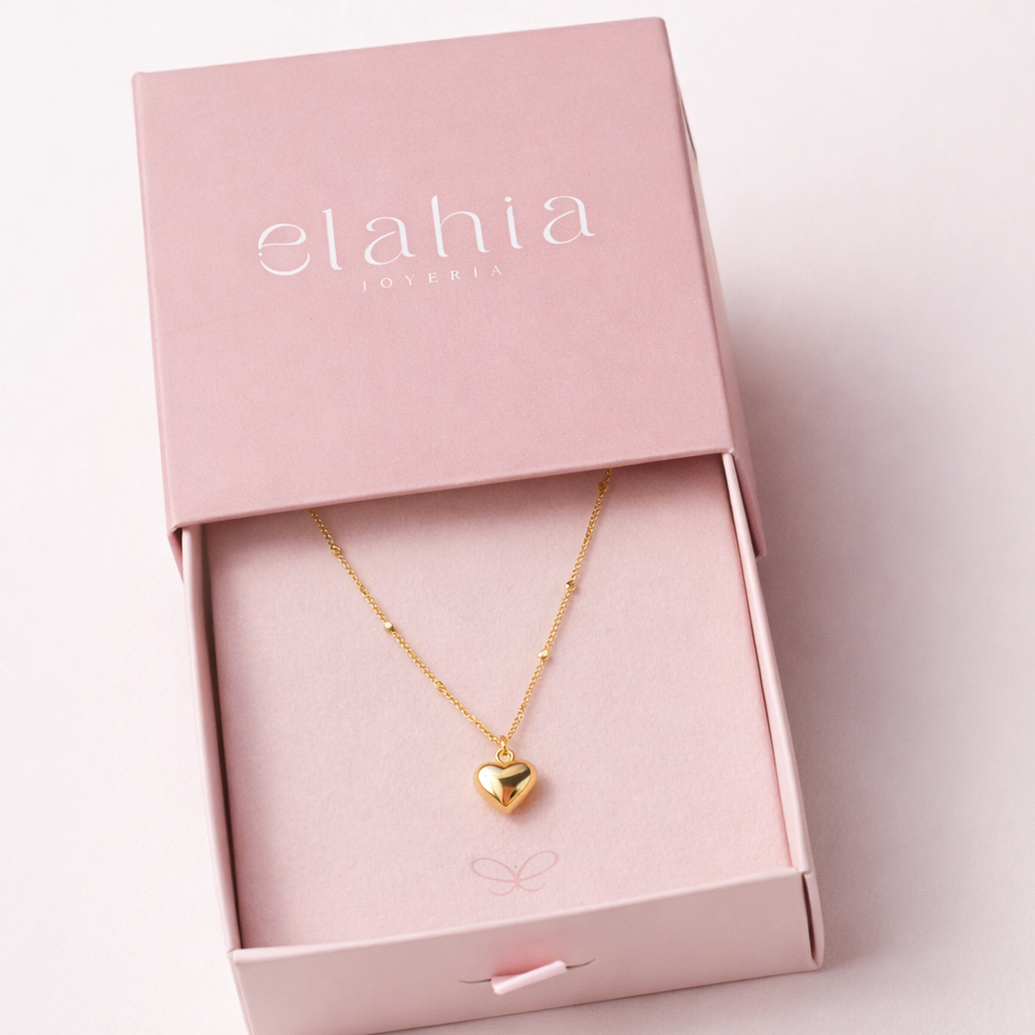 COLLAR CORAZÓN BOMBA