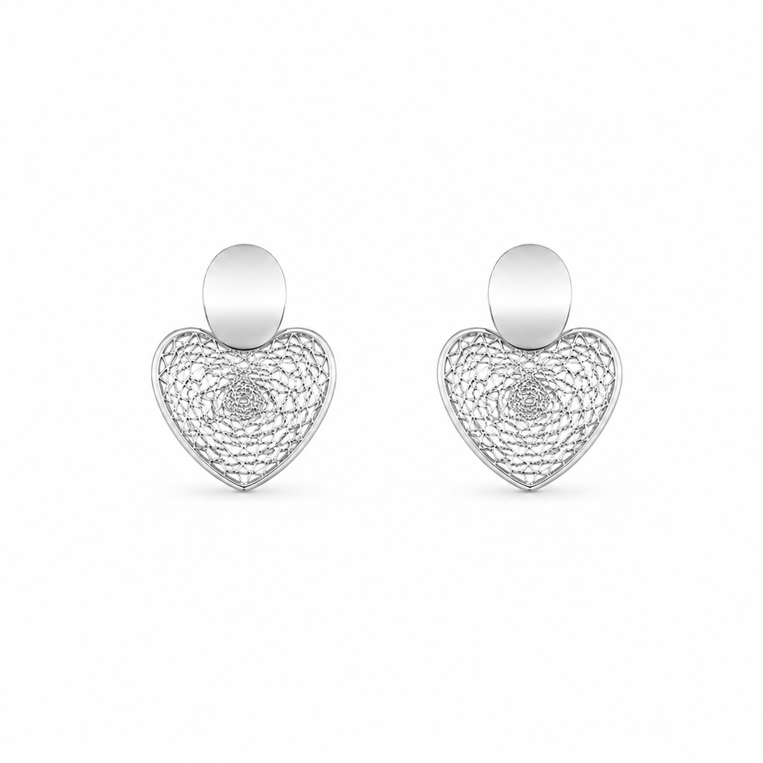 ARETES CORAZÓN MÁNDALA
