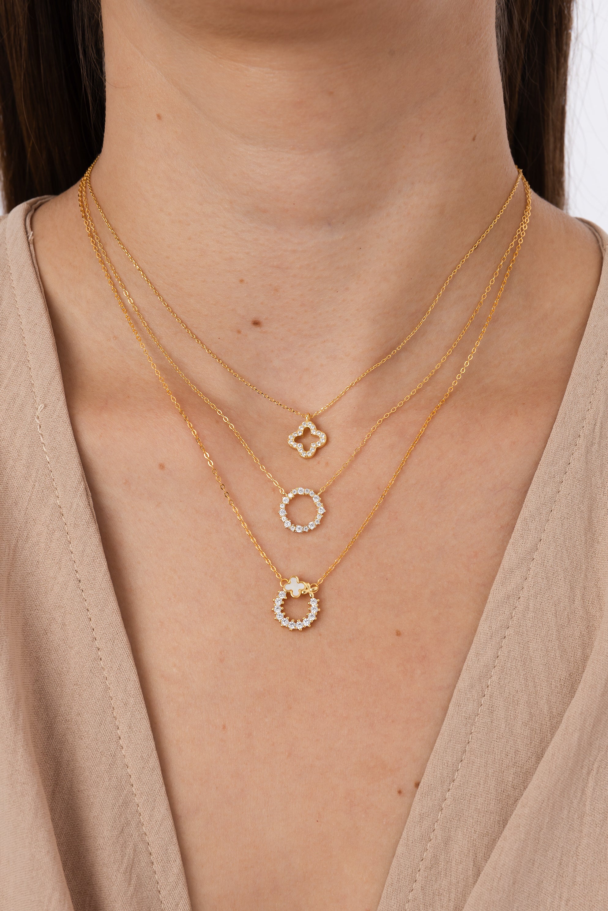 COLLAR TRÉBOL SHINE