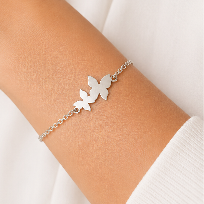 PULSERA DOBLE MARIPOSA