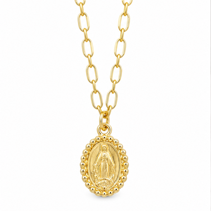 COLLAR VIRGEN DE GUADALUPE DORADA