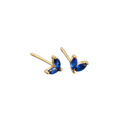 ARETE MINI PÉTALO AZUL