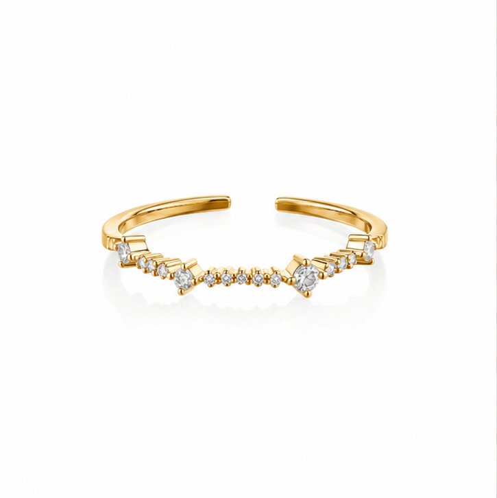 ANILLO DESTELLO DORADO