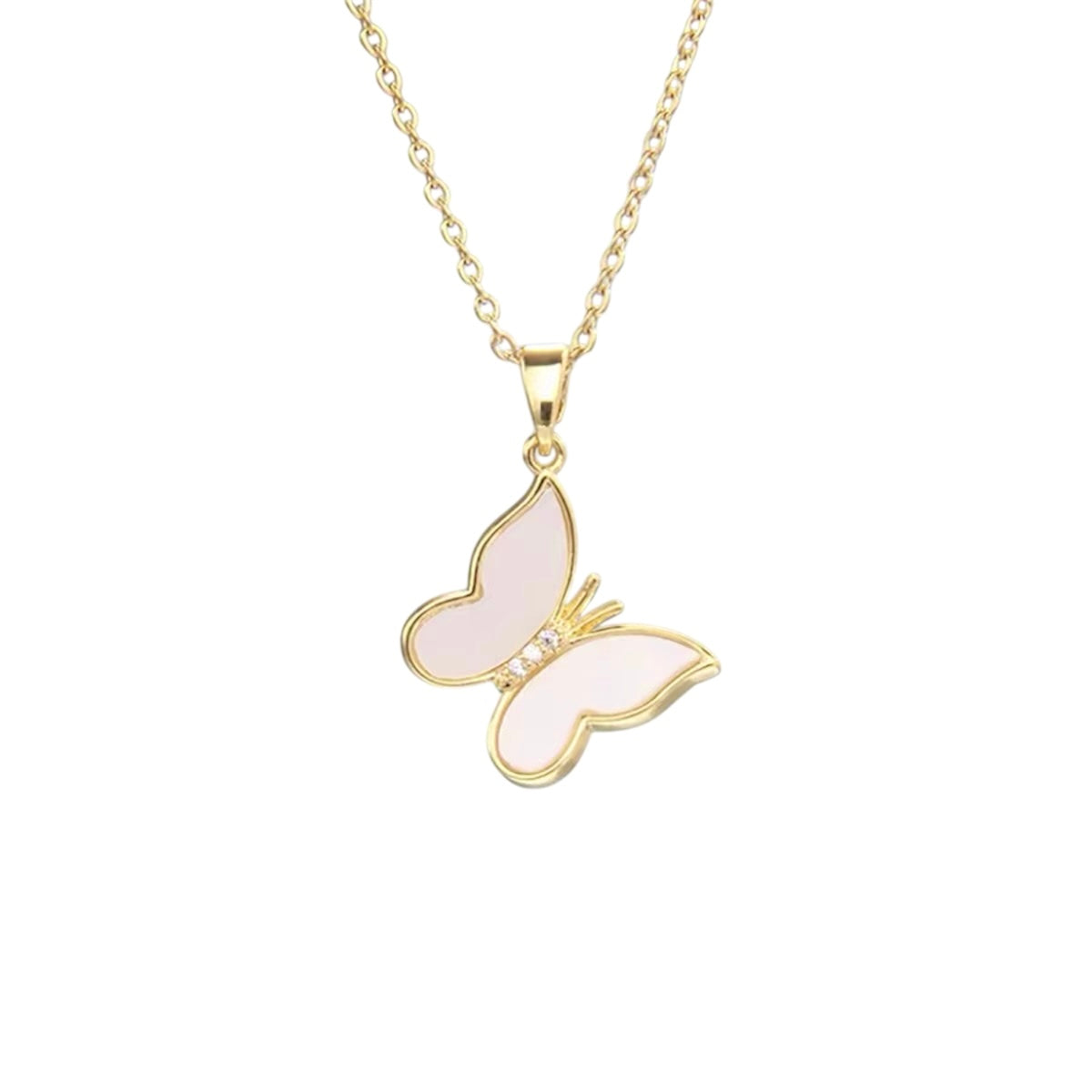 COLLAR MARIPOSA NÁCAR