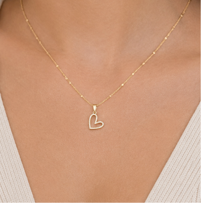 COLLAR CORAZÓN RADIANTE