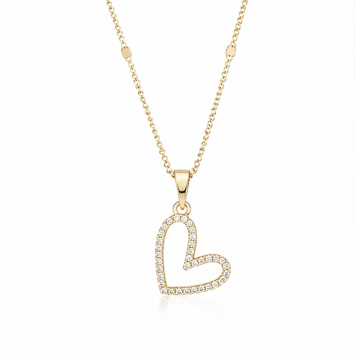 COLLAR CORAZÓN RADIANTE