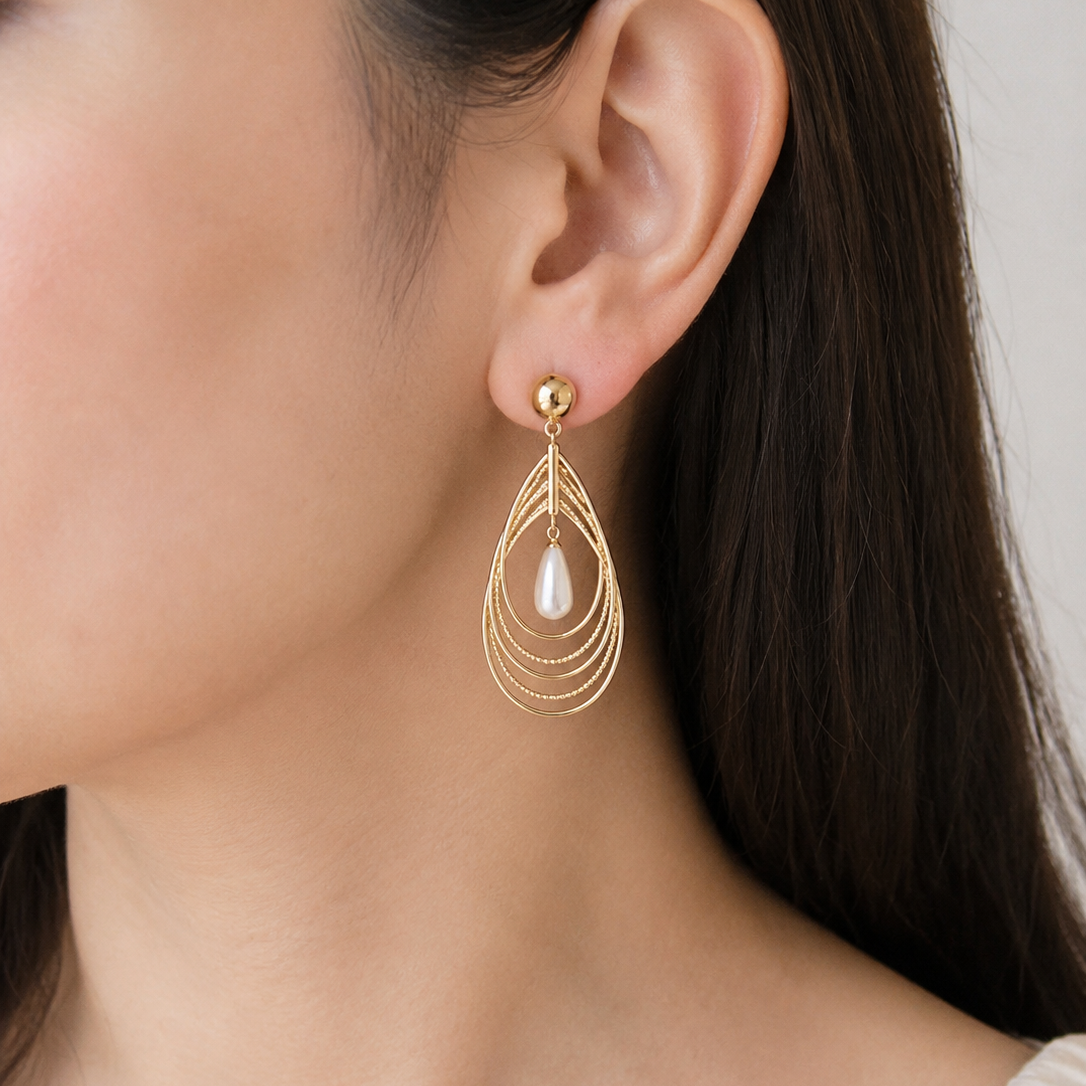 ARETES PERLA AUREA