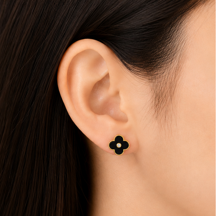 ARETES FLOR NOIR