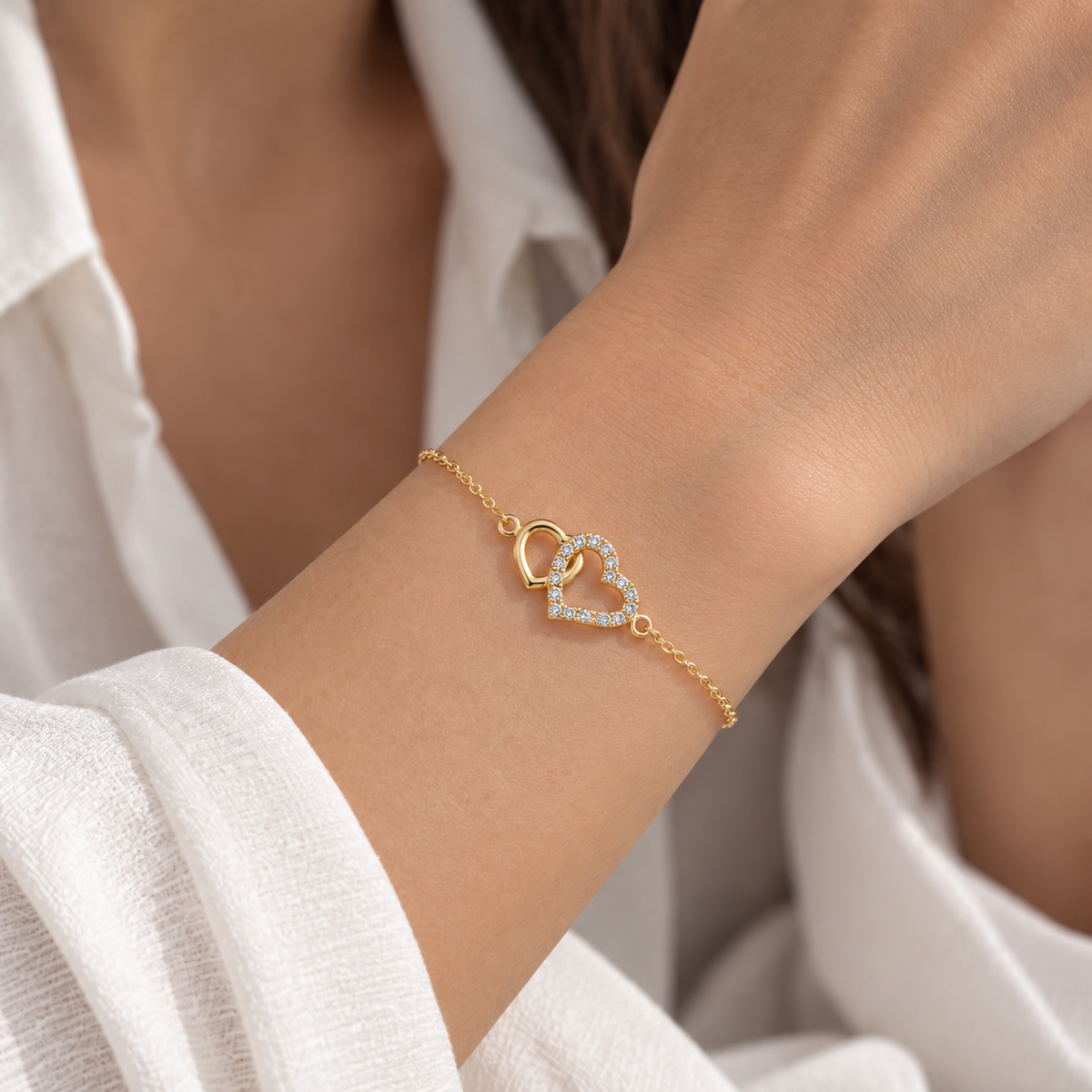 PULSERA CORAZONES UNIDOS