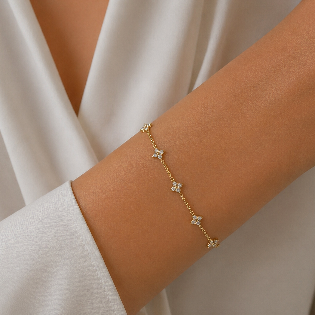 PULSERA ROSETA GOLDEN