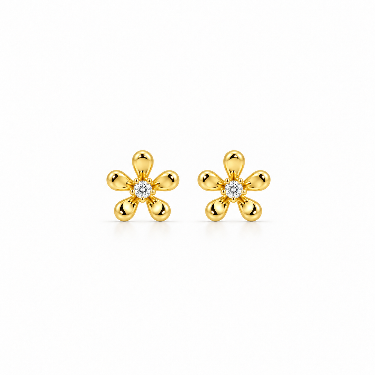 ARETES FLOR DE LUZ GOLDEN