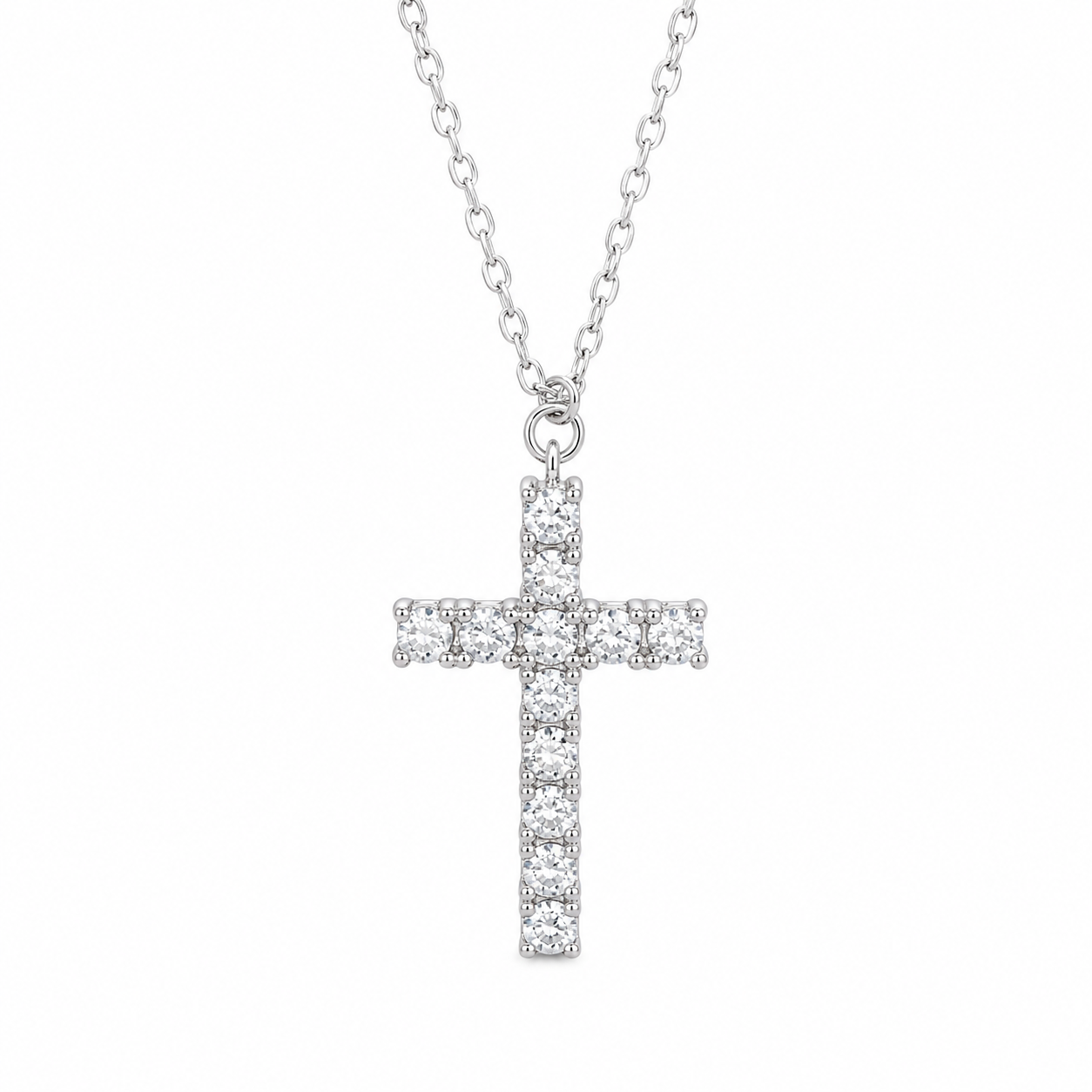 COLLAR CRUZ CELESTIAL MOISSANITA