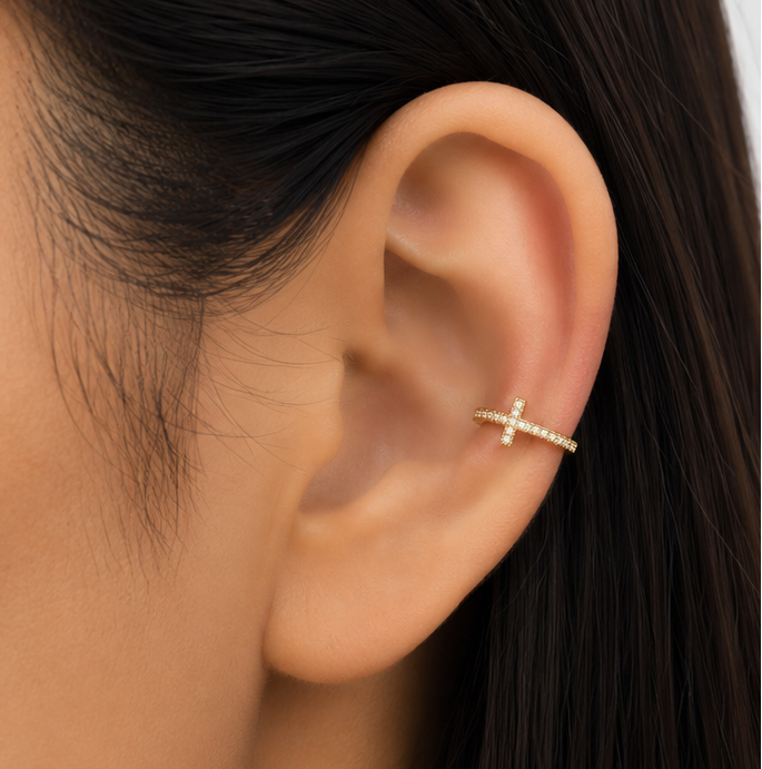 EARCUFF CRUZ DE LUZ
