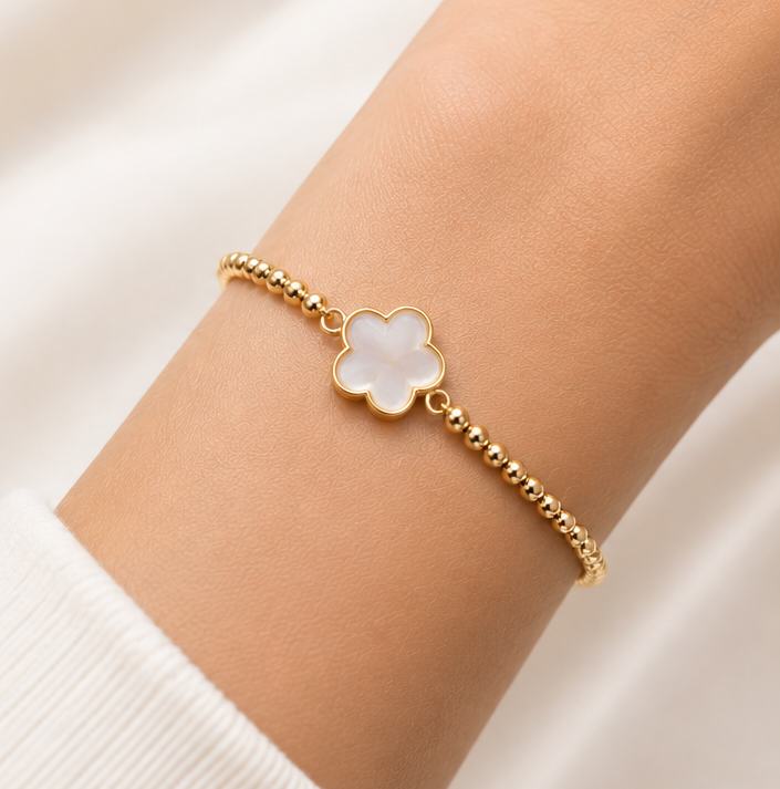 PULSERA FLOR DE NÁCAR