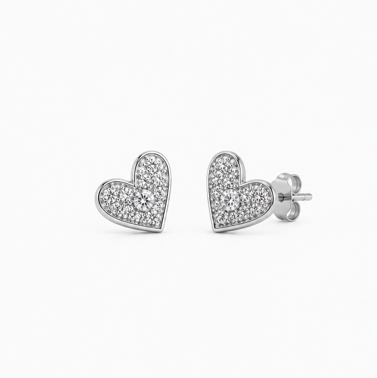 ARETES CORAZÓN DE LUZ