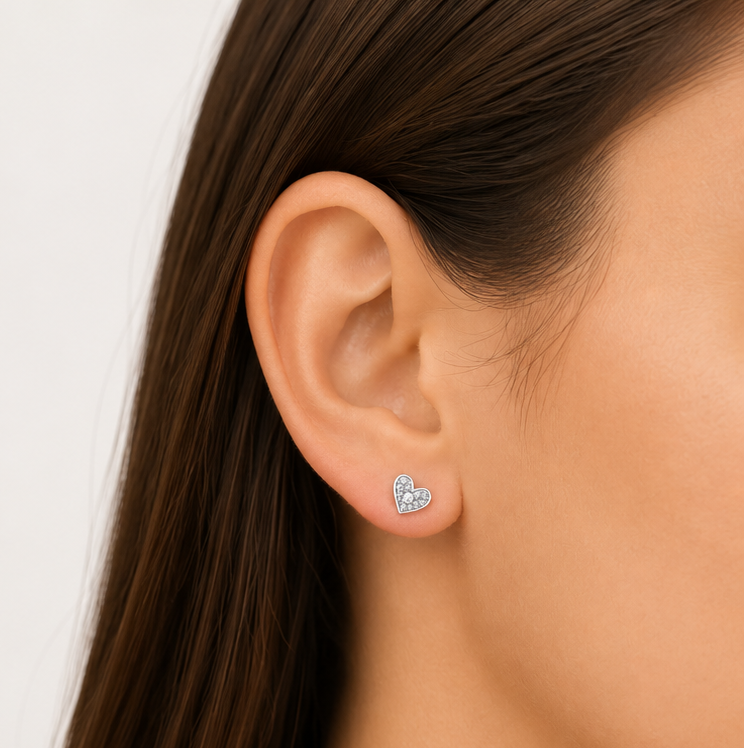 ARETES CORAZÓN DE LUZ