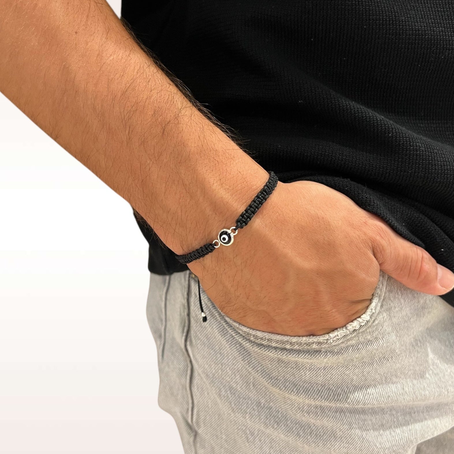 PULSERA OJO TURCO NEGRO