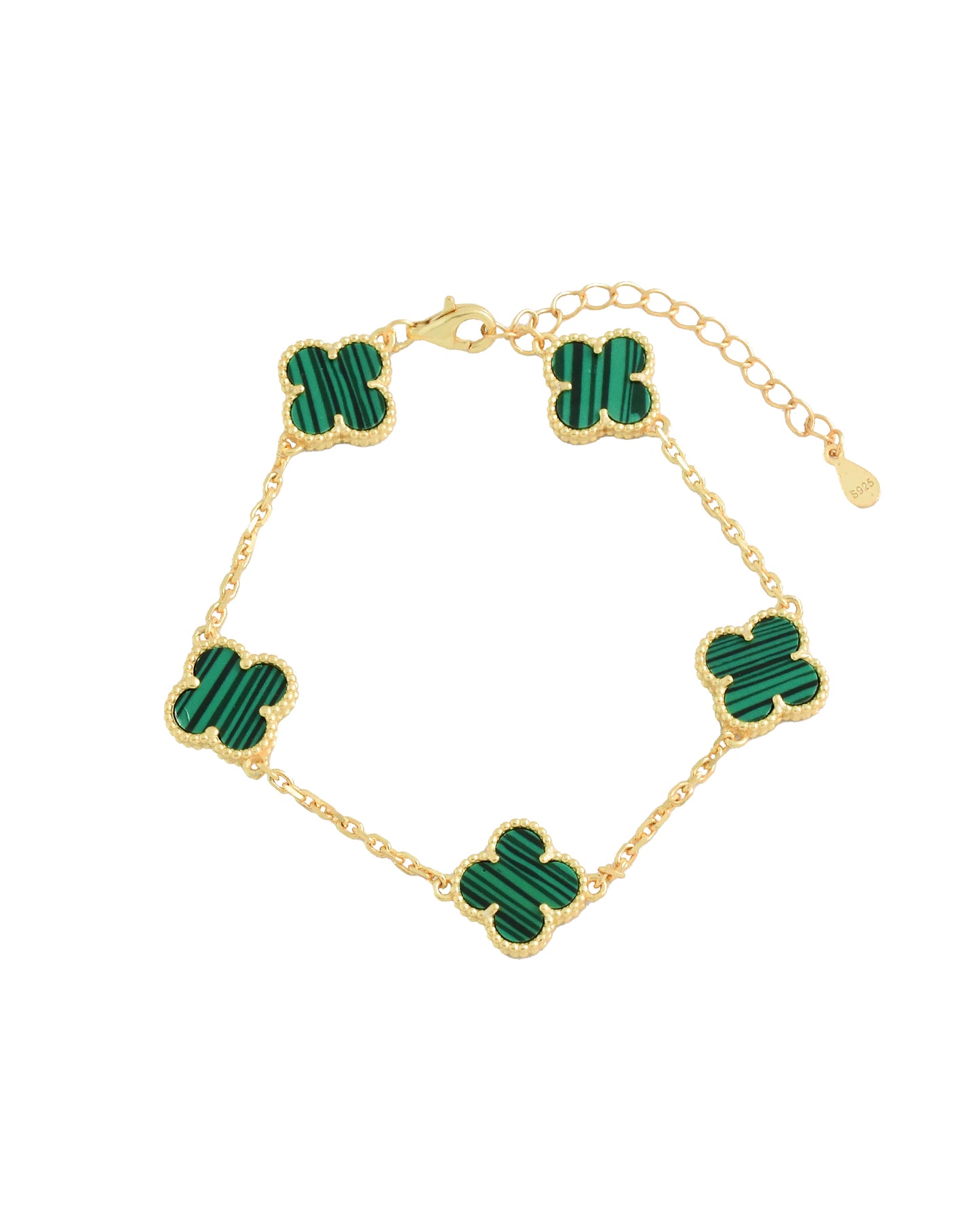PULSERA TRÉBOL VERDE