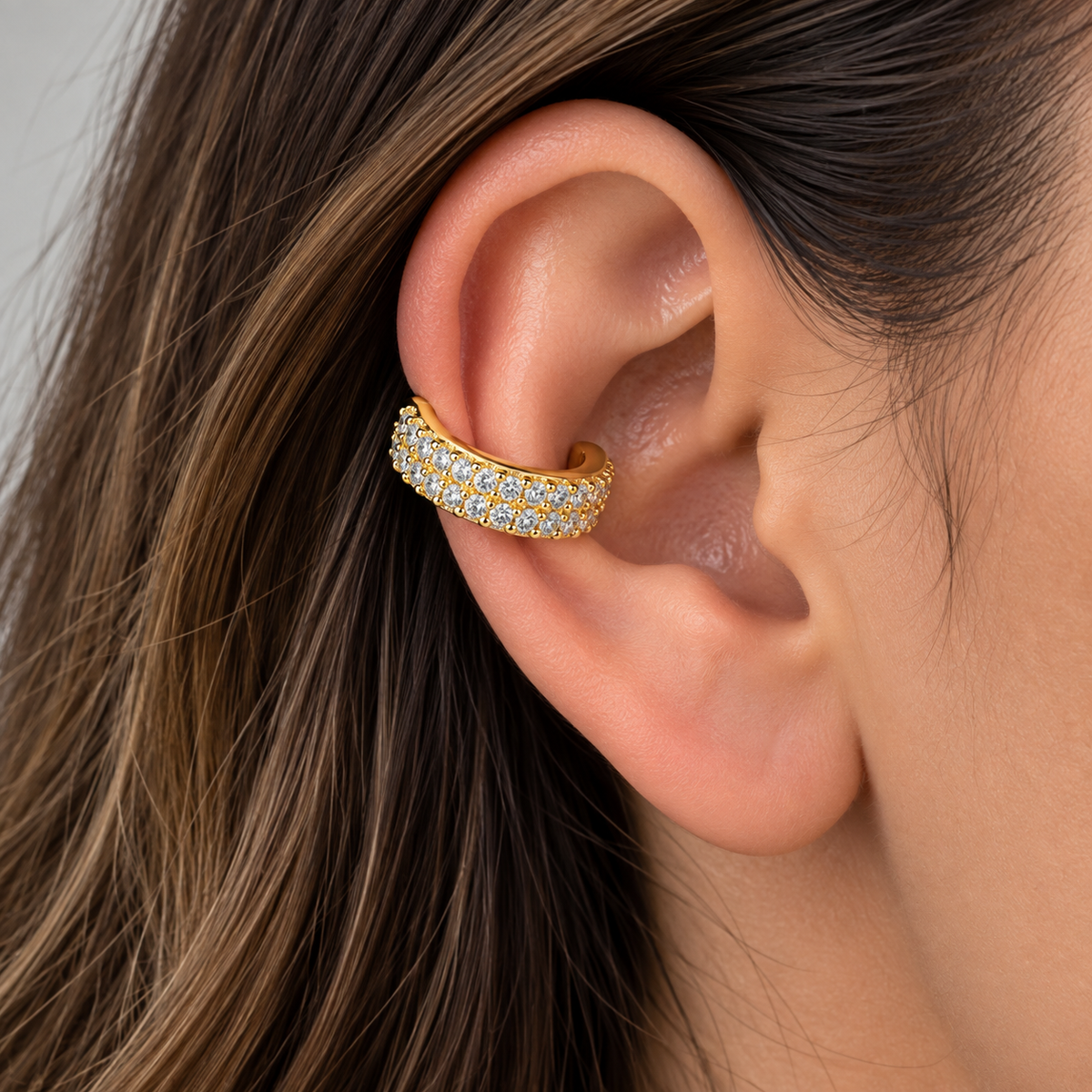 EARCUFF DOBLE BRILLO