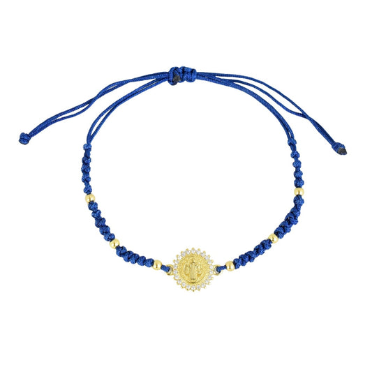 PULSERA SAN BENITO LUZ AZUL