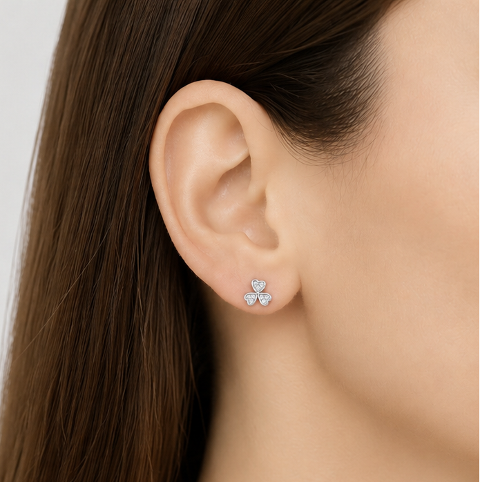 ARETES TRÉBOL DE LUZ