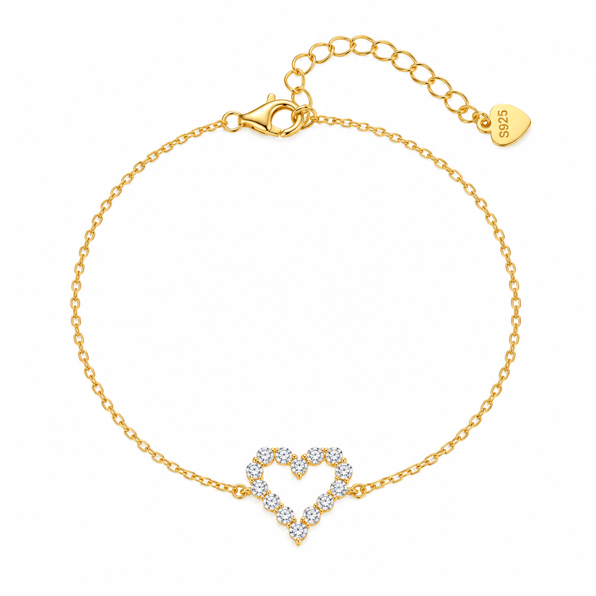PULSERA CORAZÓN MOSSAINITA