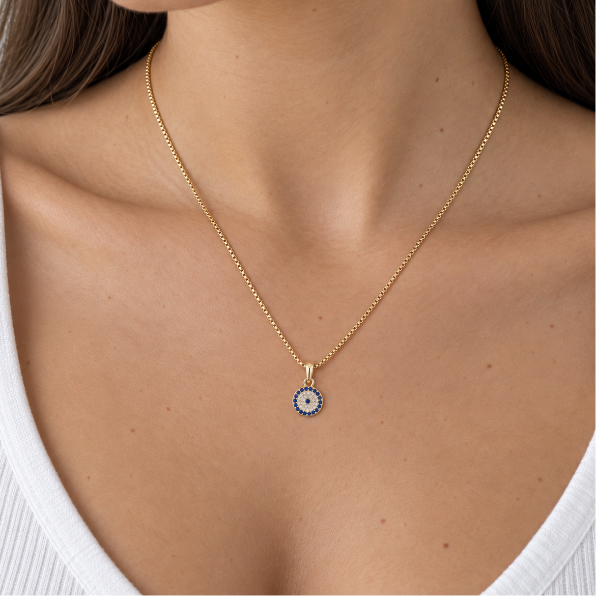 COLLAR OJO TURCO AMULETO