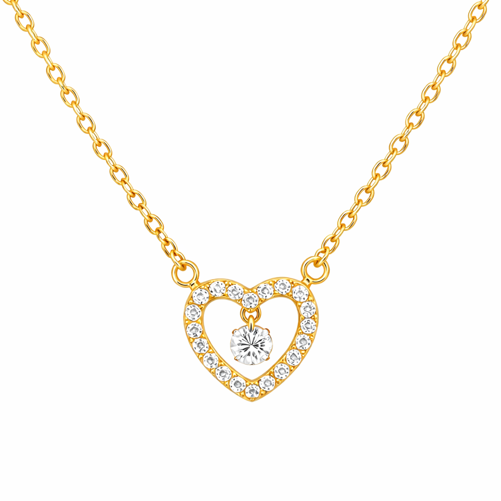 COLLAR HEART SPARK GOLDEN