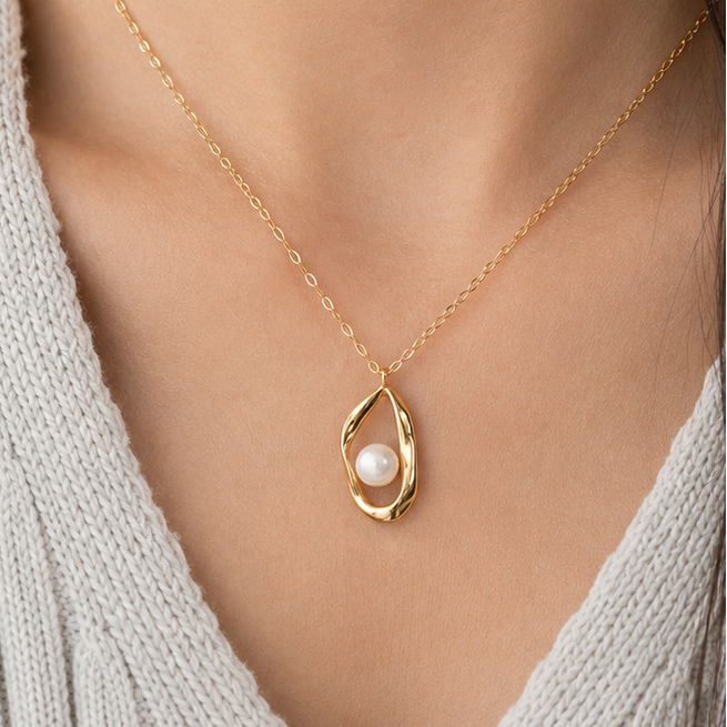 COLLAR PERLA AURA