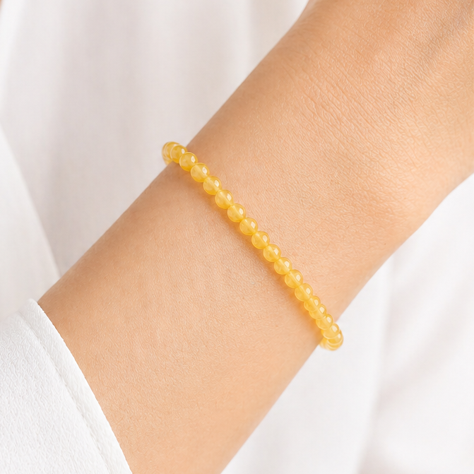 PULSERA PIEDRA ÁGATA AMARILLA