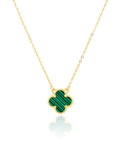 COLLAR TRÉBOL VERDE