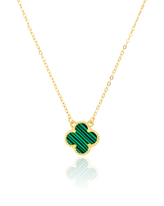COLLAR TRÉBOL VERDE