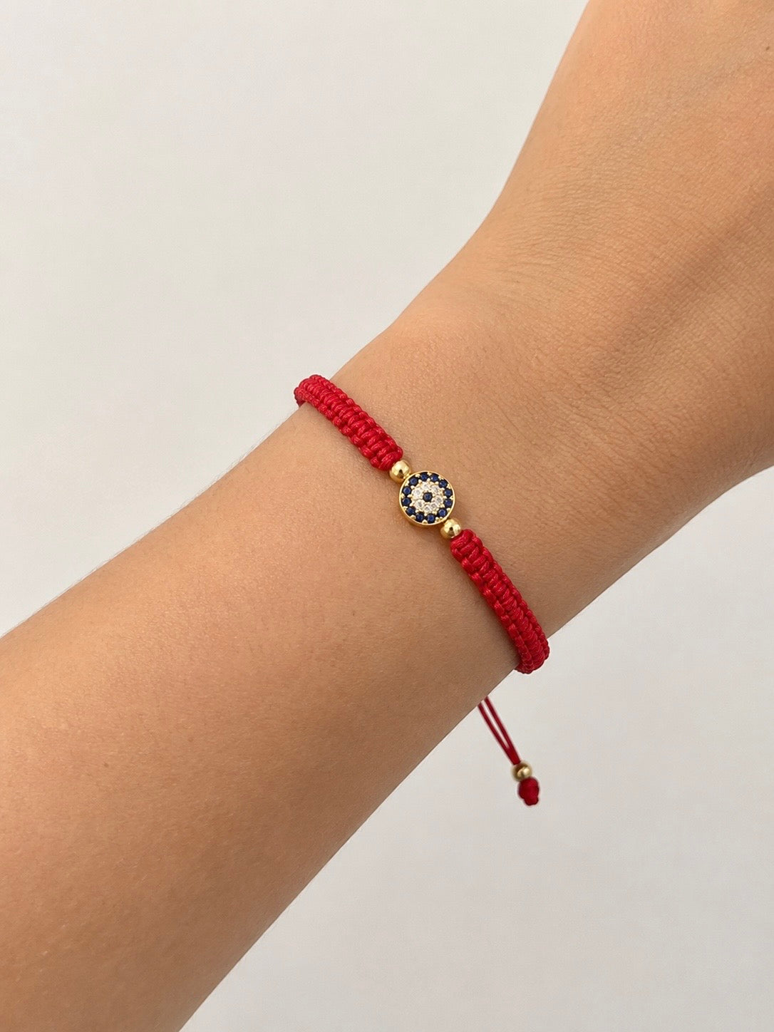 PULSERA TEJIDA OJO TURCO SHINE