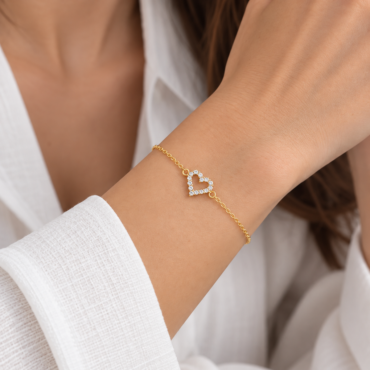 PULSERA CORAZÓN MOSSAINITA