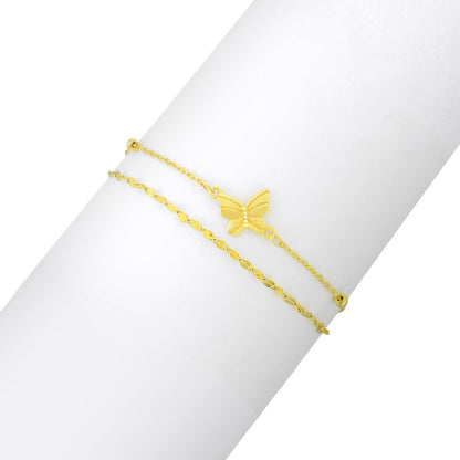 PULSERA DOBLE MARIPOSA