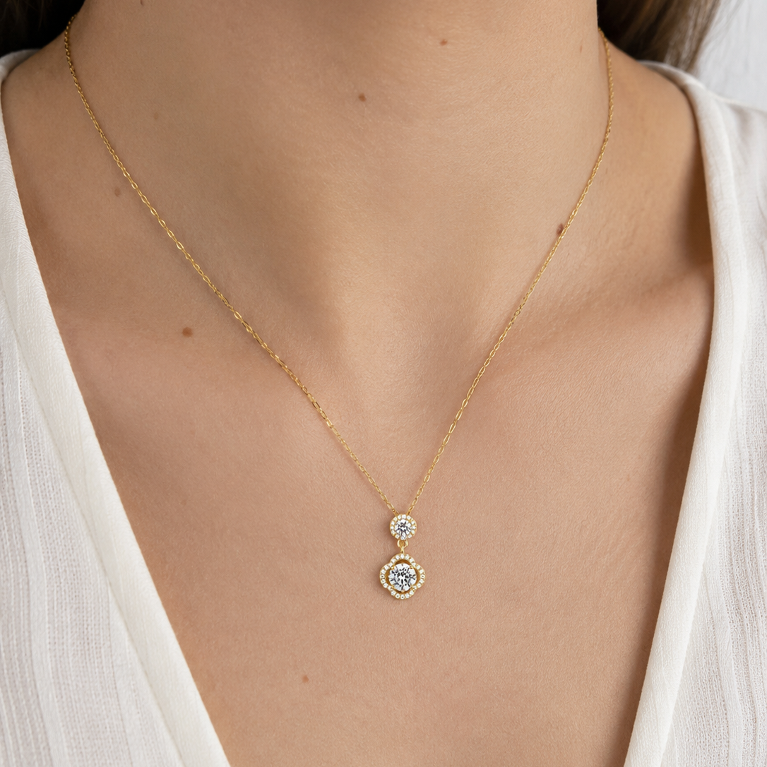 COLLAR DESTELLO DOBLE GOLDEN