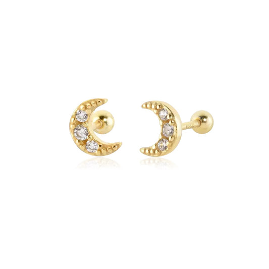 ARETES MINI MEDIA LUNA