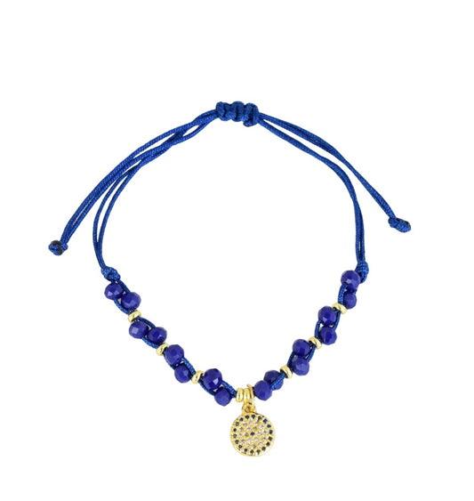 PULSERA OJO TURCO LUZ AZUL
