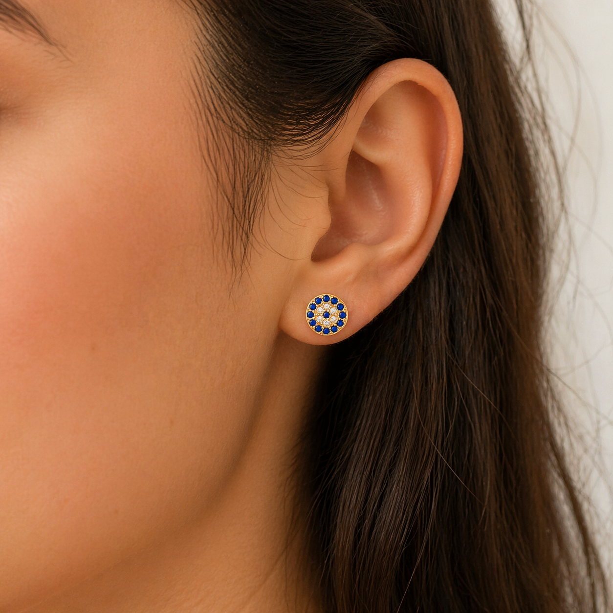ARETES OJO TURCO GOLD