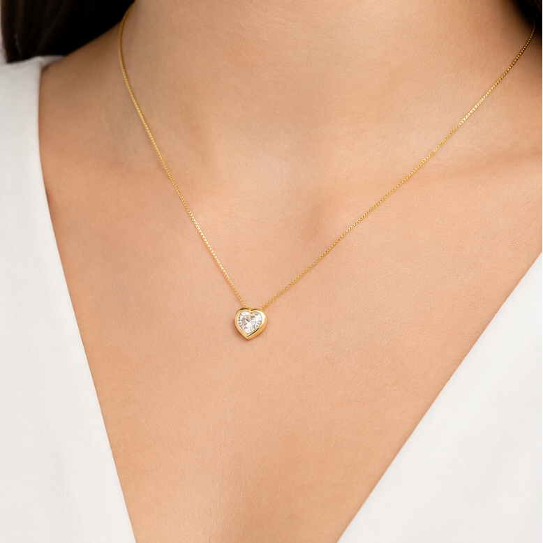 COLLAR CORAZÓN CRISTAL